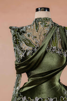 Olive Brocade