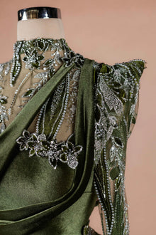 Olive Brocade
