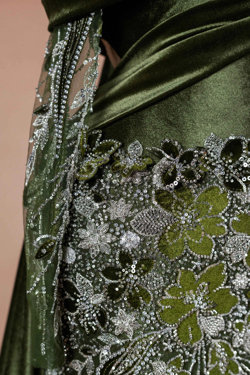 Olive Brocade