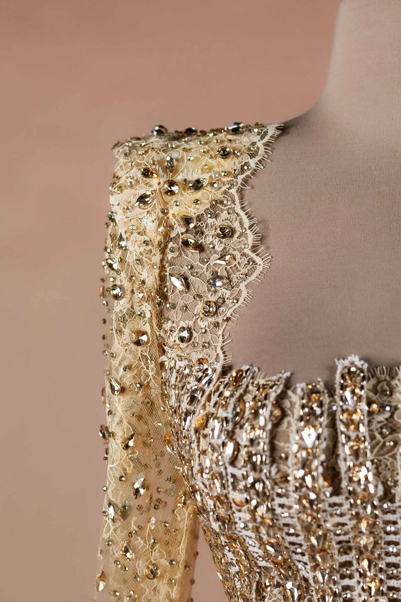 Gilded Corset Column