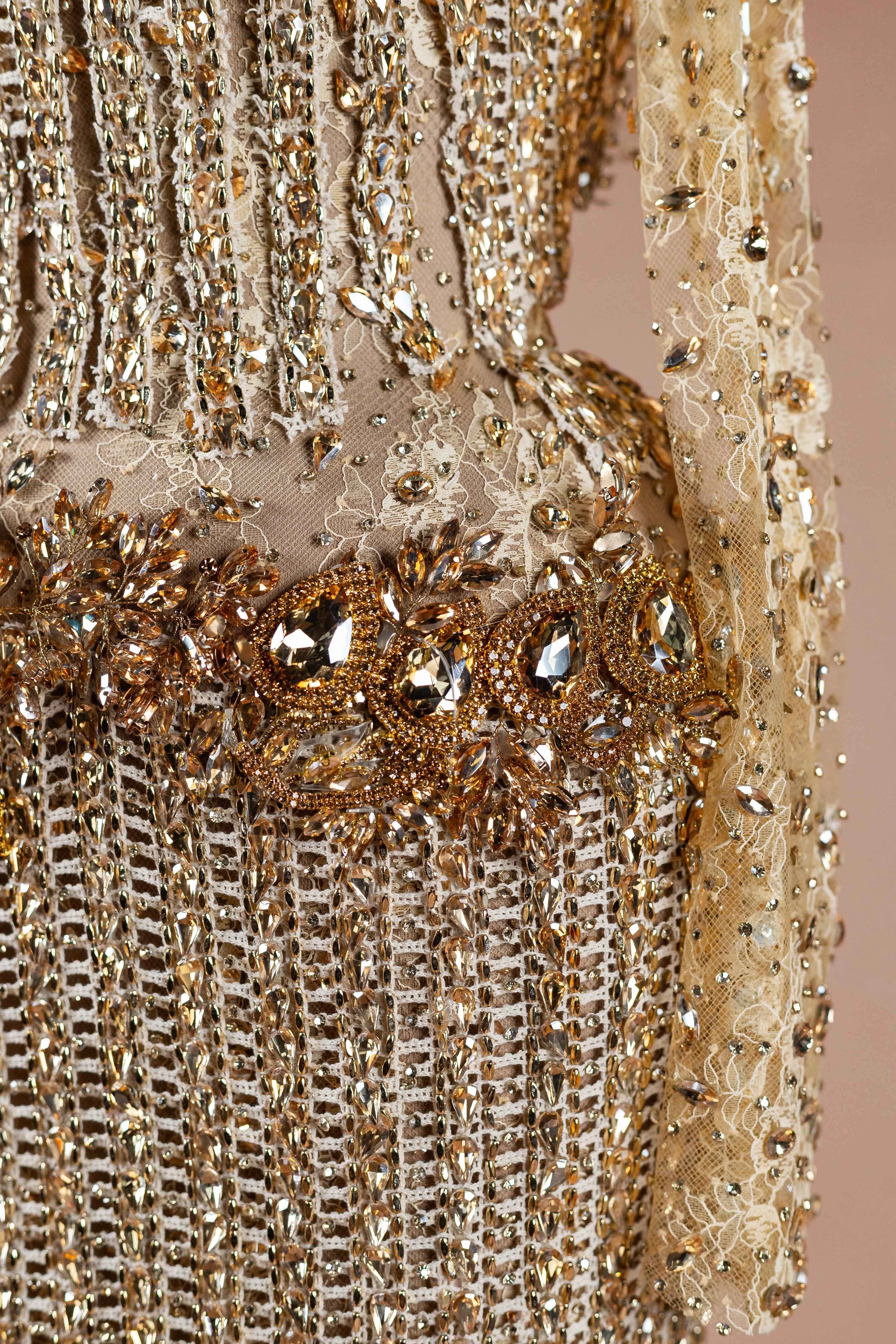 Gilded Corset Column