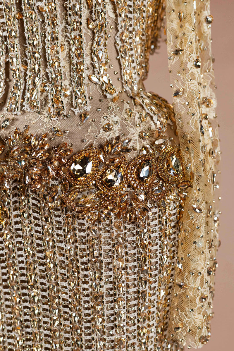 Gilded Corset Column