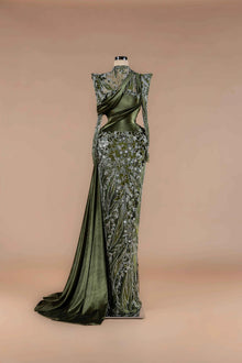 Olive Brocade