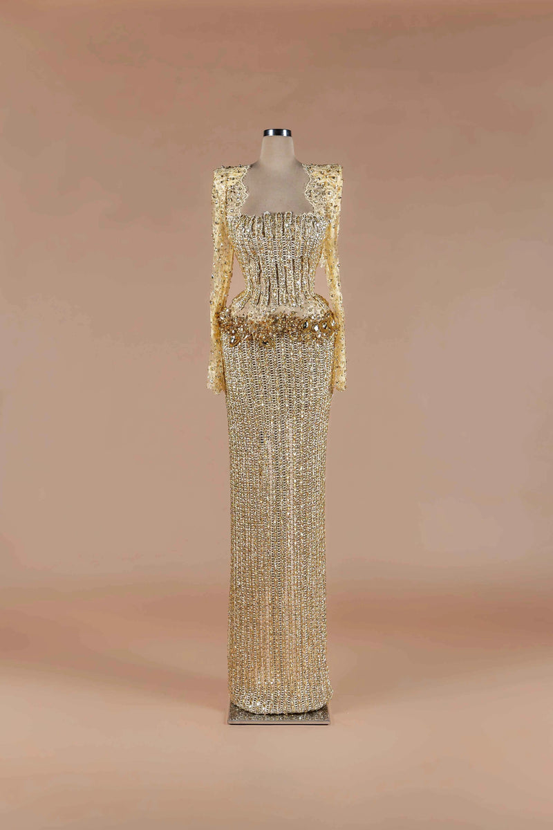 Gilded Corset Column