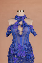 Cobalt Petal Cascade