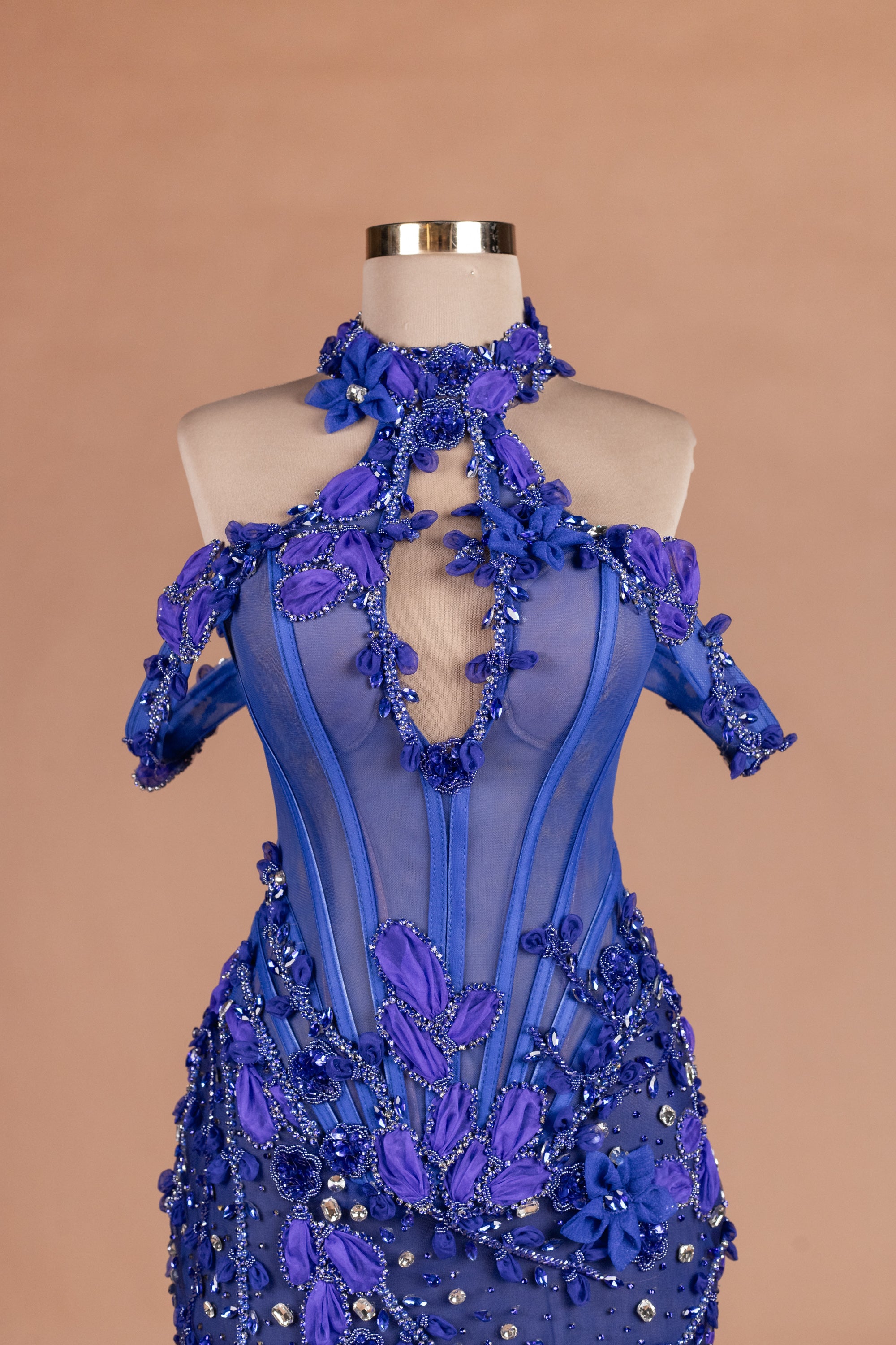 Cobalt Petal Cascade