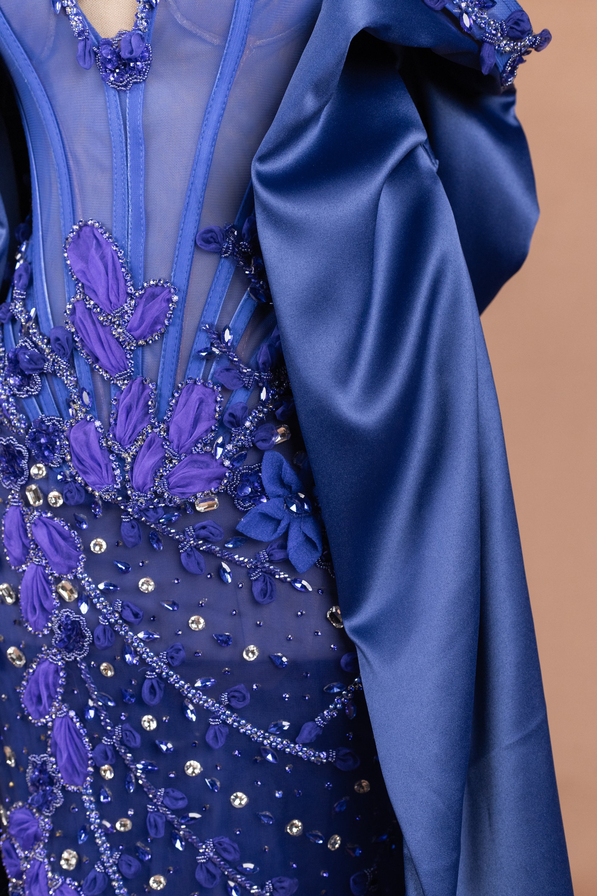 Cobalt Petal Cascade