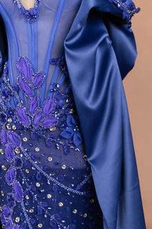Cobalt Petal Cascade